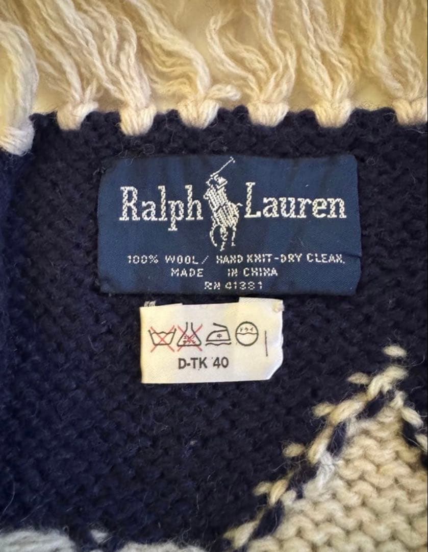 Ralph Lauren ホームUSA国旗スローブランケット　ヴィンテージ美品