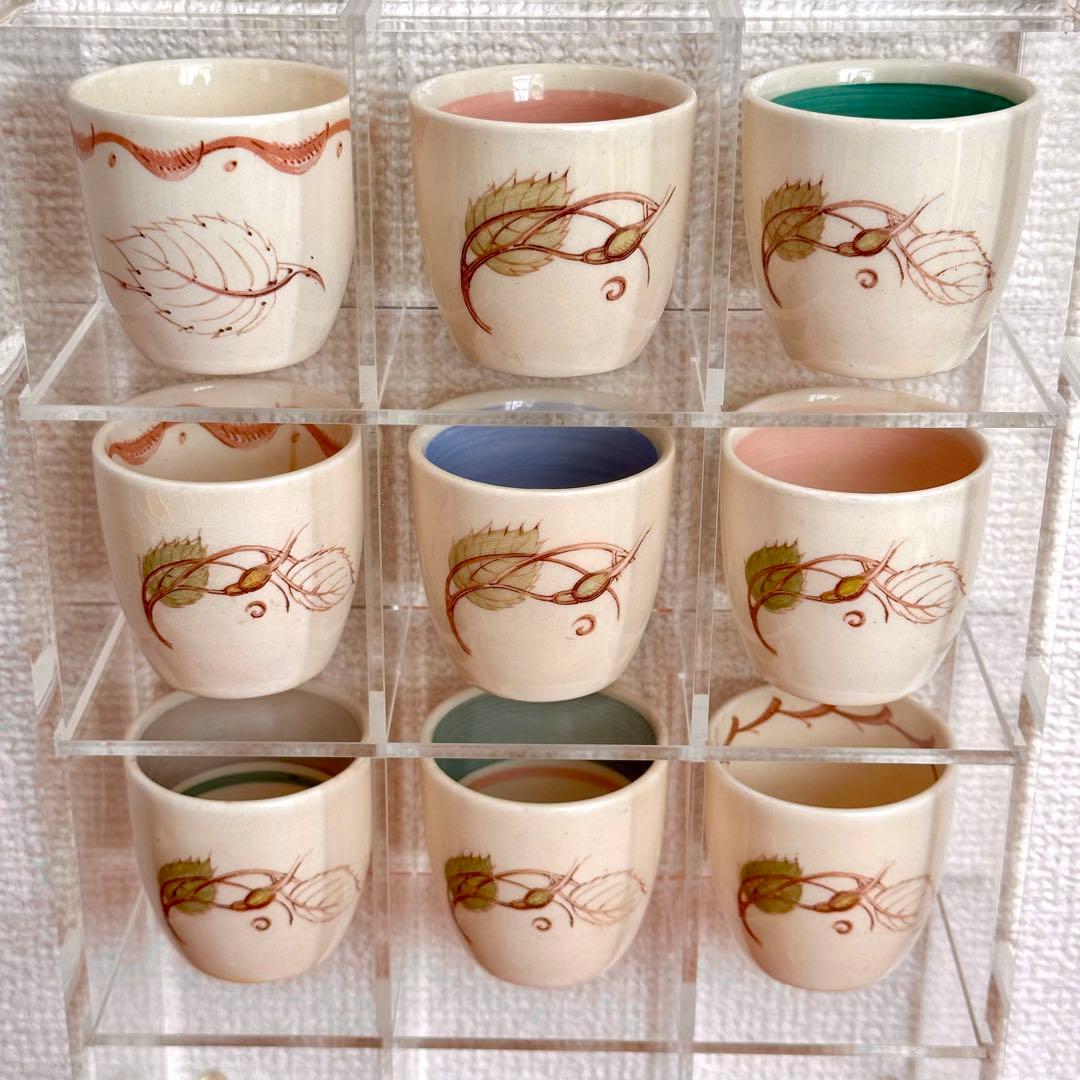 034 スージークーパー 希少パトリシアローズ エッグカップ 9種類セット