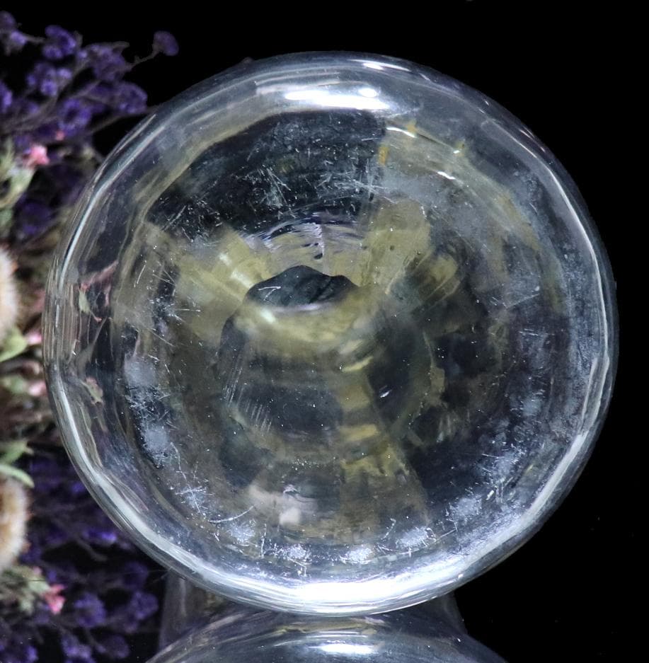 オールド・バカラ 1900年頃 草花文 金彩盛り上げ 大型 27.8cm 花瓶