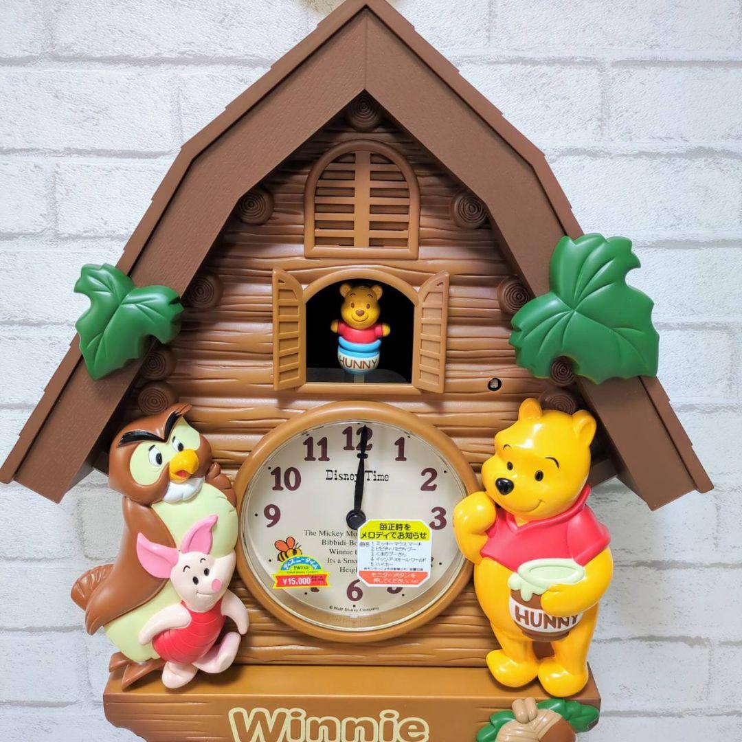 動作確認済】美品 プーさん 振り子時計 壁掛け時計 - メルカリ