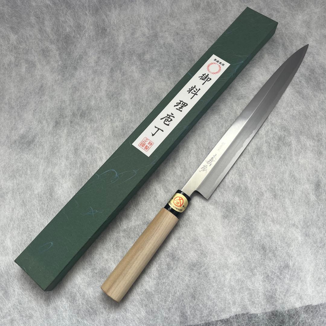 義弘《霞シリーズ》安来鋼黄紙　柳刃 300 mm【PC柄】