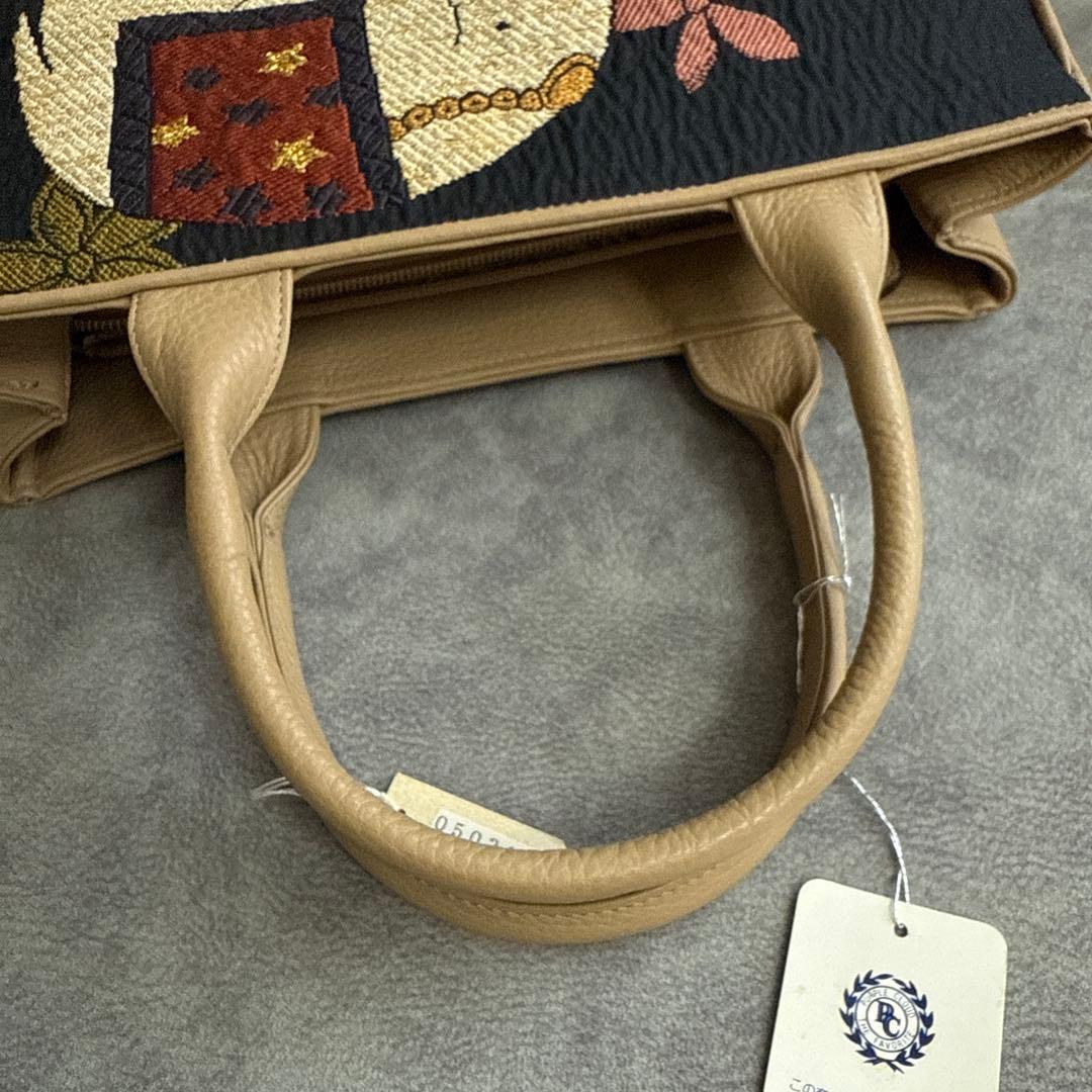 【希少】PURPLE CLOUD 象刺繍トートバッグ　新品未使用