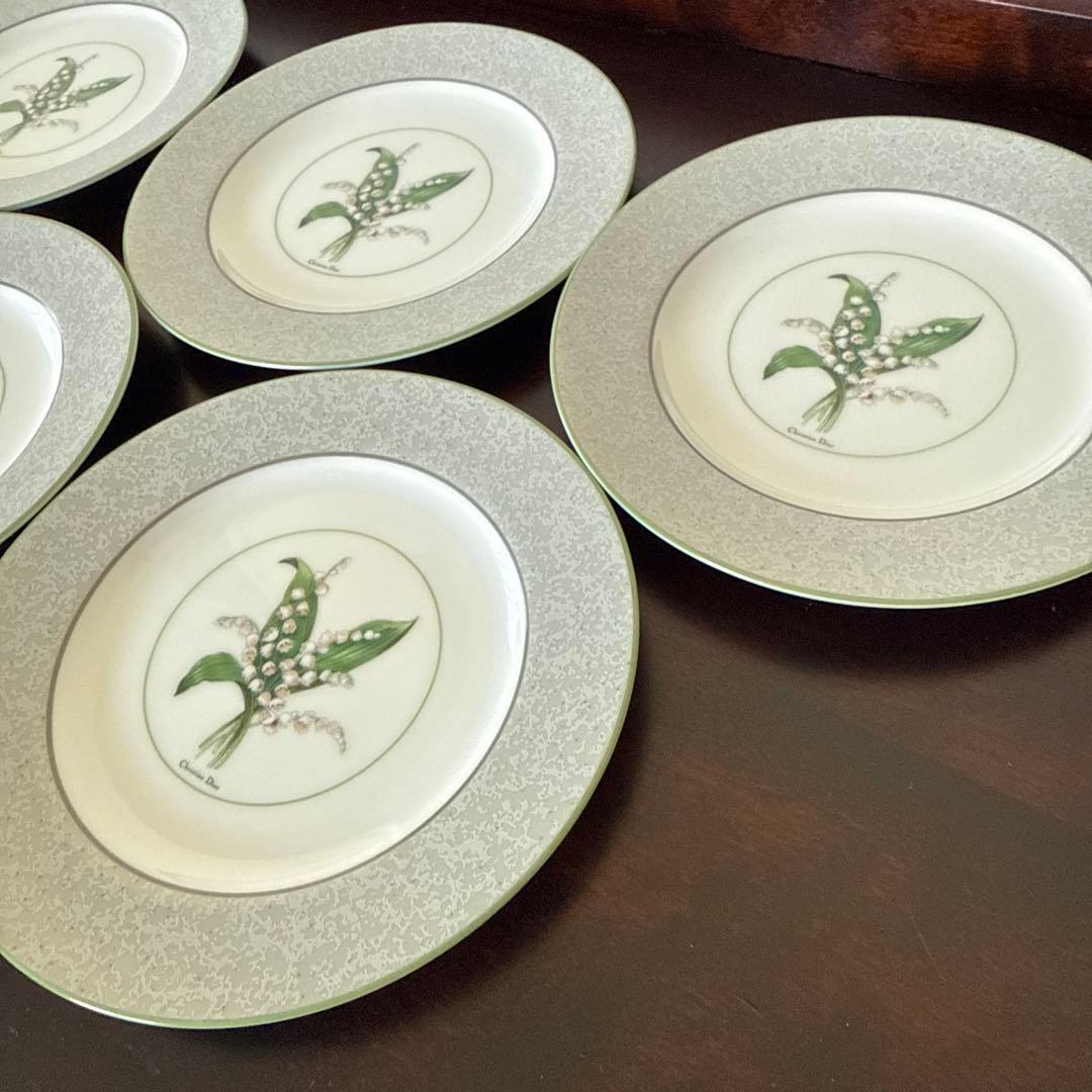 Christian Dior ディオール ミリラフォーレ 鈴蘭 皿 5枚セット②の通販