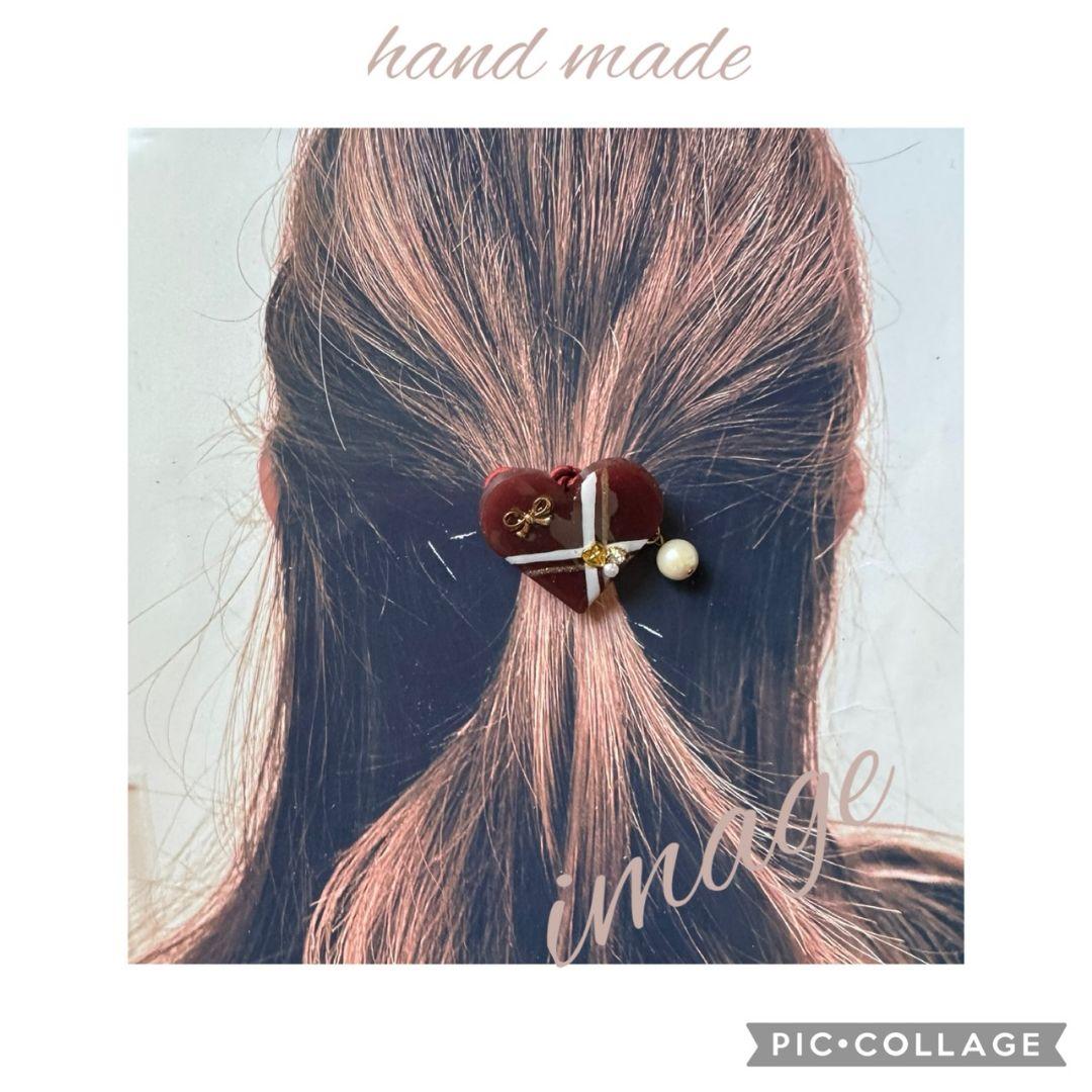 ハイジ様お取り置き№3948 ♡Valentine♡レジンヘアゴム(再販不可)