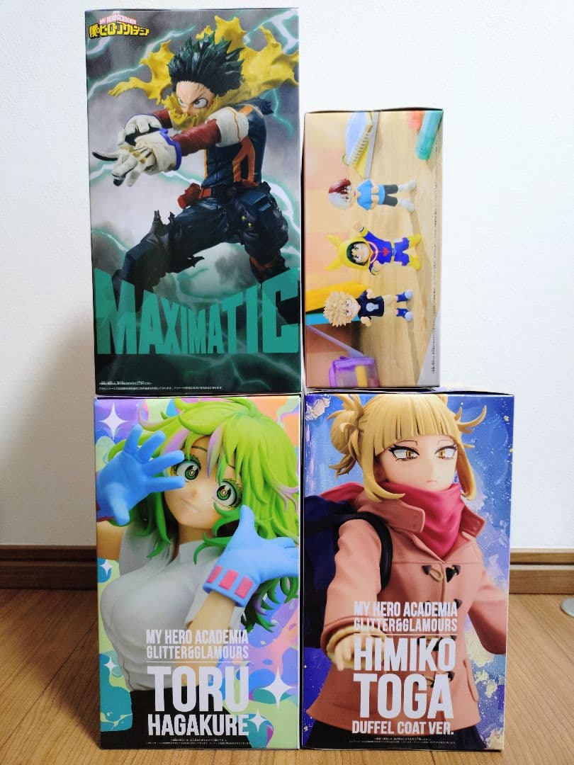 僕のヒーローアカデミア 葉隠透 トガヒミコ他 フィギュア 4点セット