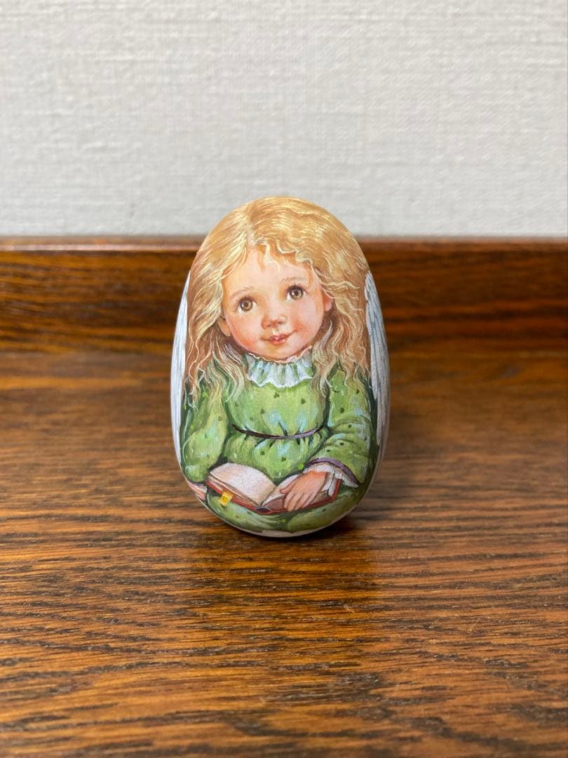 秋の感謝セール♪ロシア雑貨☆天使のエッグオーナメント マトリョーシカ リダ工房