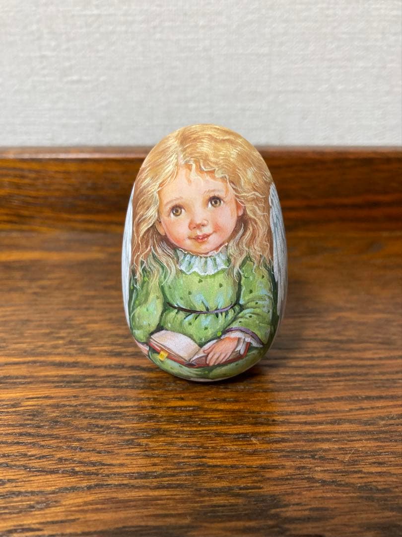 秋の感謝セール♪ロシア雑貨☆天使のエッグオーナメント マトリョーシカ リダ工房