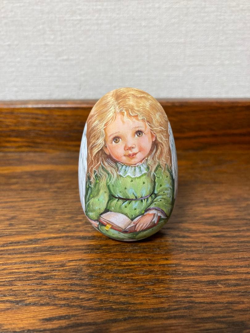秋の感謝セール♪ロシア雑貨☆天使のエッグオーナメント マトリョーシカ リダ工房