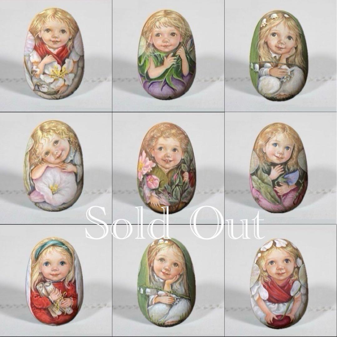 秋の感謝セール♪ロシア雑貨☆天使のエッグオーナメント マトリョーシカ リダ工房