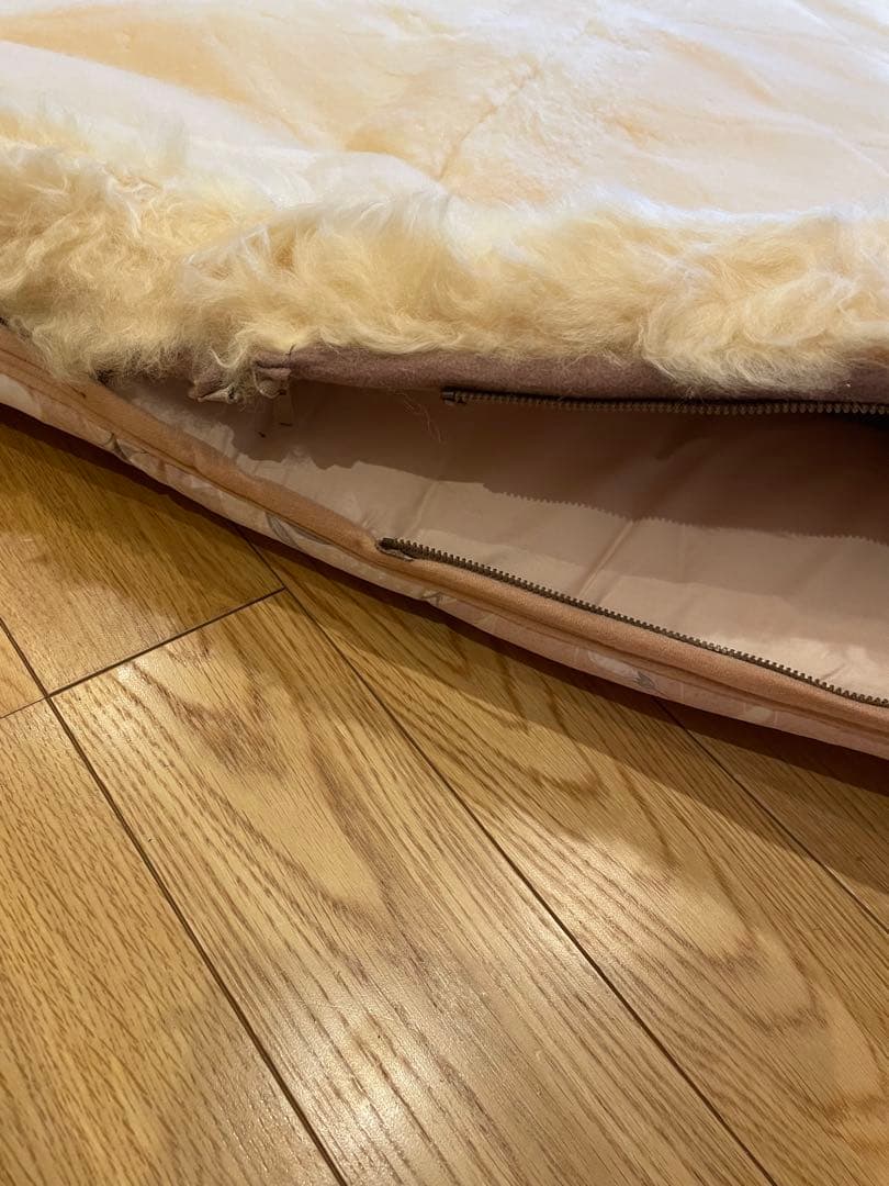 ムートンシーツ(取り外し可能)付き敷布団