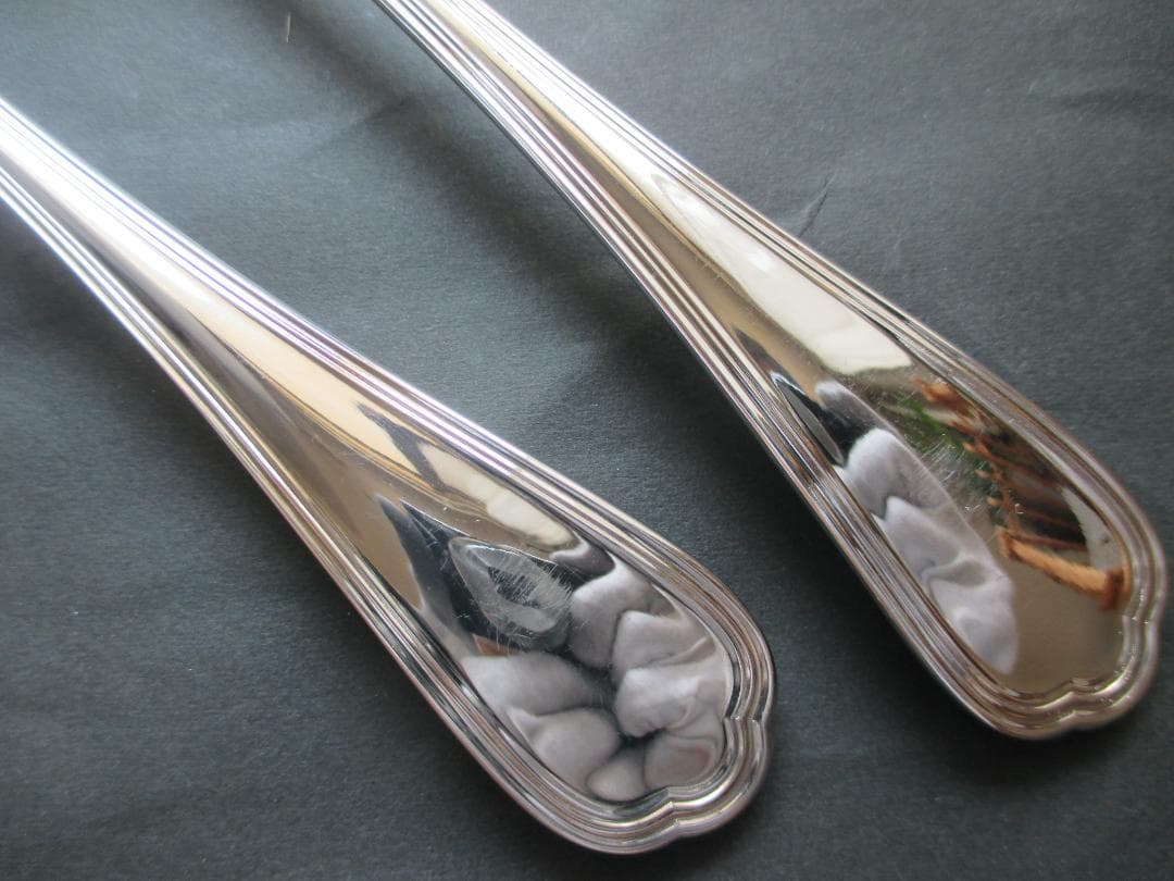 仏蘭西高級銀器クリストフルシルバー　サーバーフォーク＆スプーン２本　スパトゥール