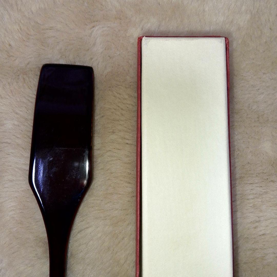 天然木 手造り 雲丹 ヘラ ウニ 漆器 うるし塗装 MEC-10