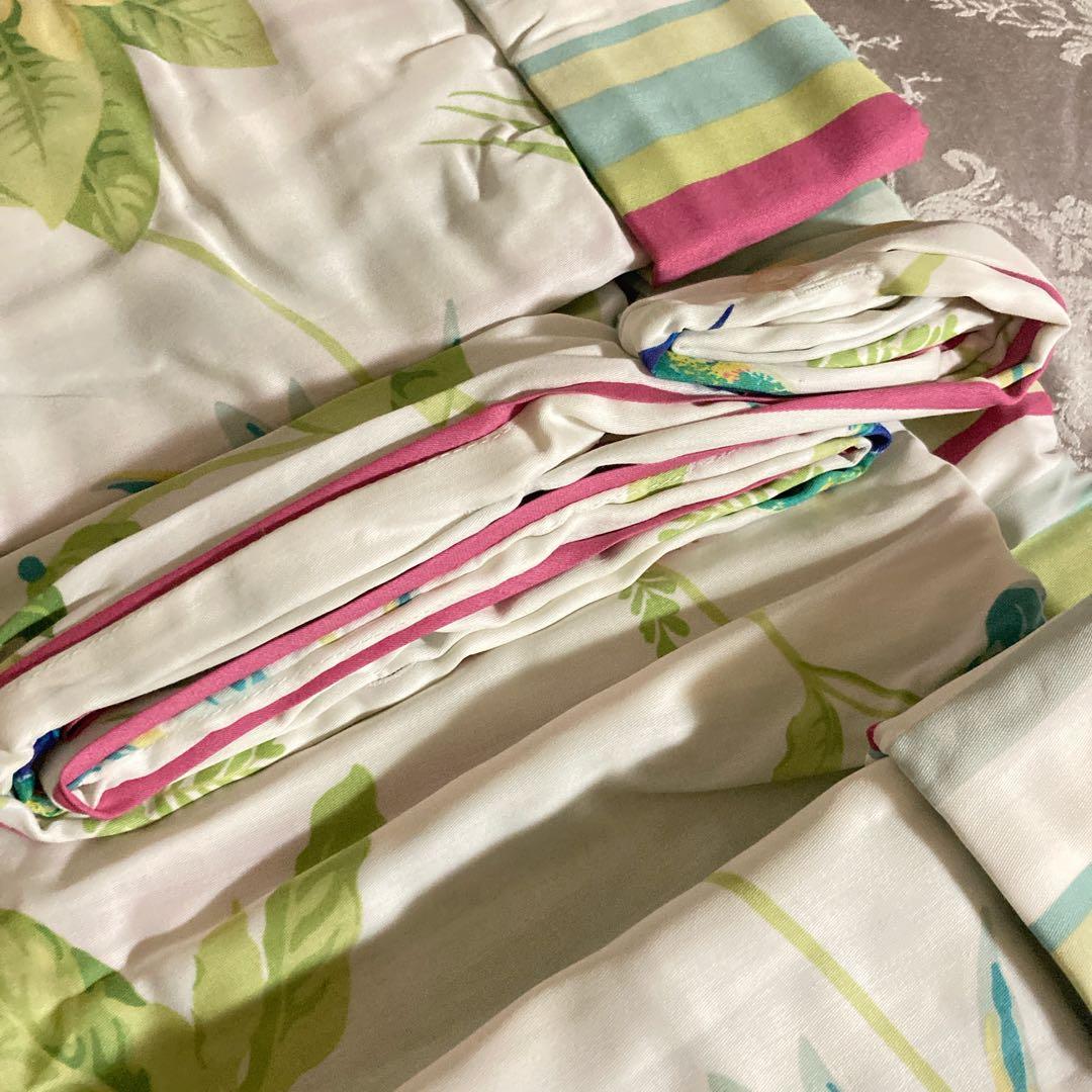 イギリス輸入:ローラアシュレイ掛け布団カバー＋枕カバー2合計3点セット　新品