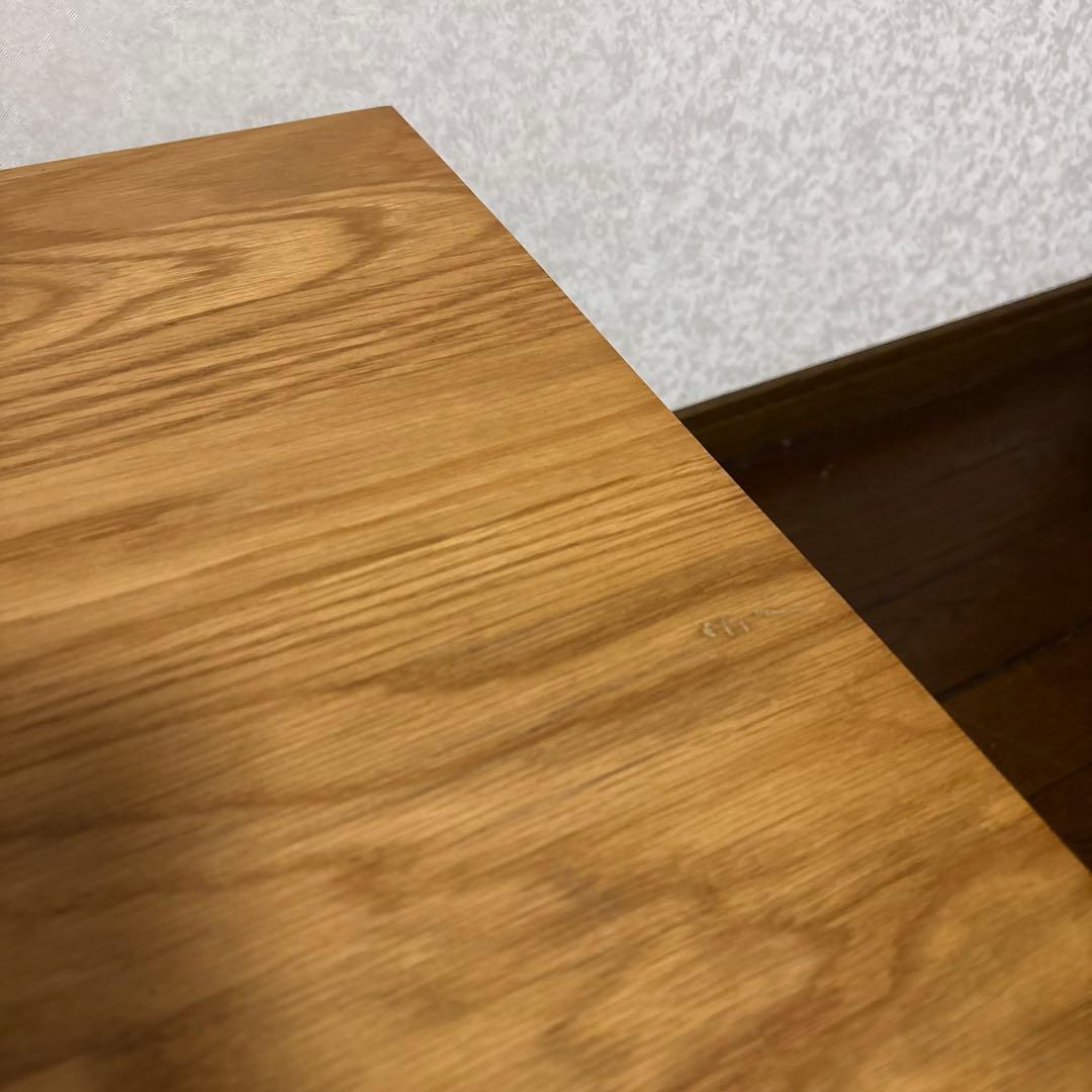 【美品】無印良品 無垢材 ローテーブル オーク材 900mm
