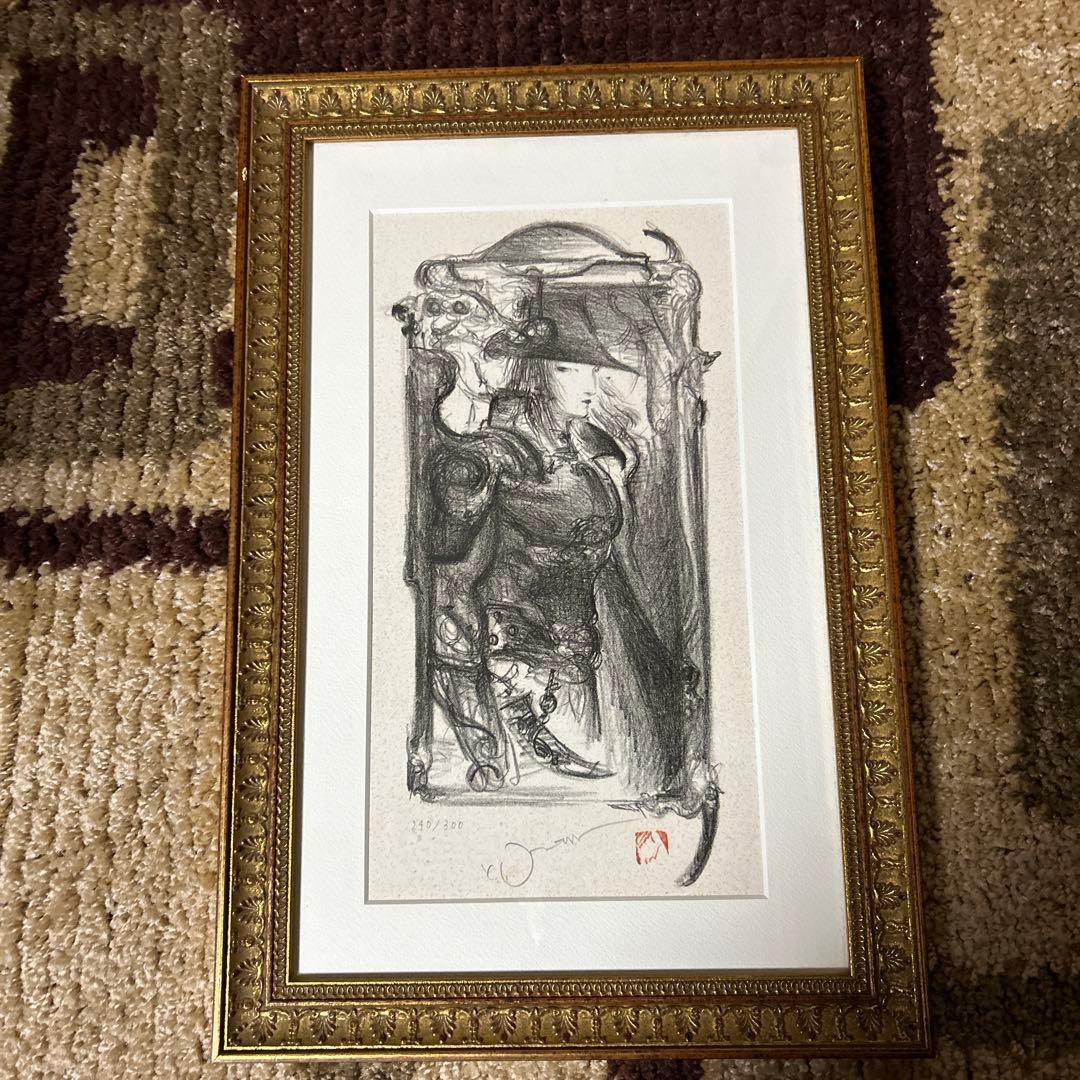 アールビバン 天野喜孝 『LACE』 リトグラフ 菊地秀行 吸血鬼ハンター”D”