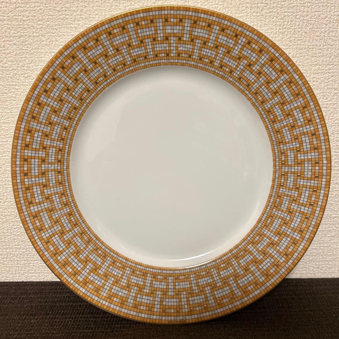 エルメス　ヴァンキャトル ゴールド　ディナープレート　27.5cm