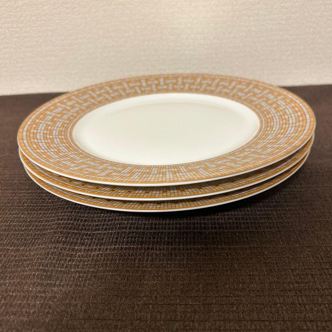 エルメス　ヴァンキャトル ゴールド　ディナープレート　27.5cm