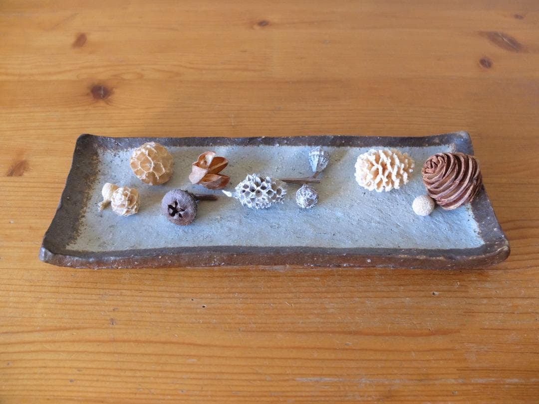 小林秀二さんの備前の長方皿とフリーカップ♡セットで