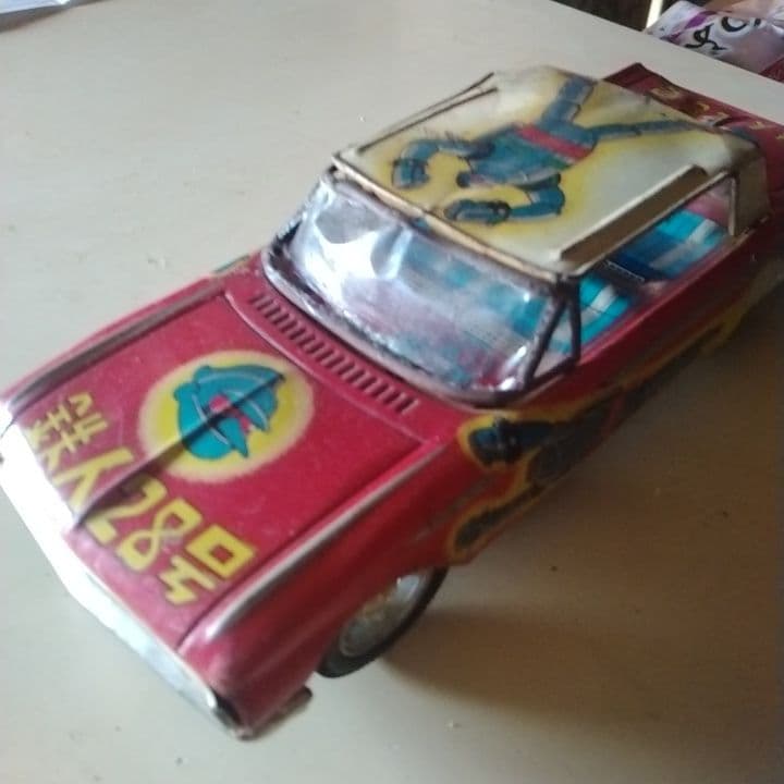 《昭：貴重》鉄人28号 ミニカー 赤