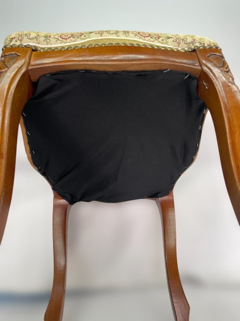 イタリア スツール 猫脚 グリーン オットマン アンティーク 01d125