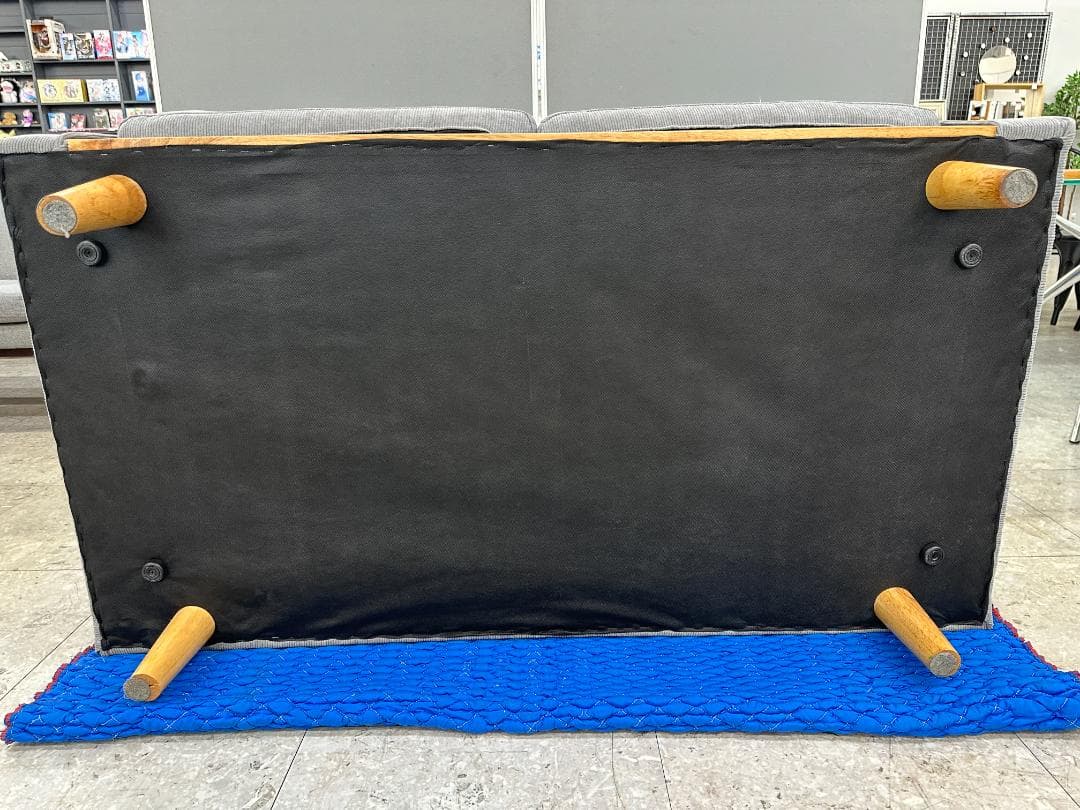 2人掛けソファ　ロータイプソファ可能　グレー