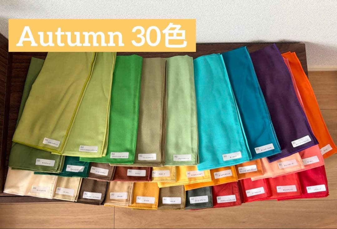 【美品】パーソナルカラー診断一式セット(ロック付ドレープ120色+おまけ付！)