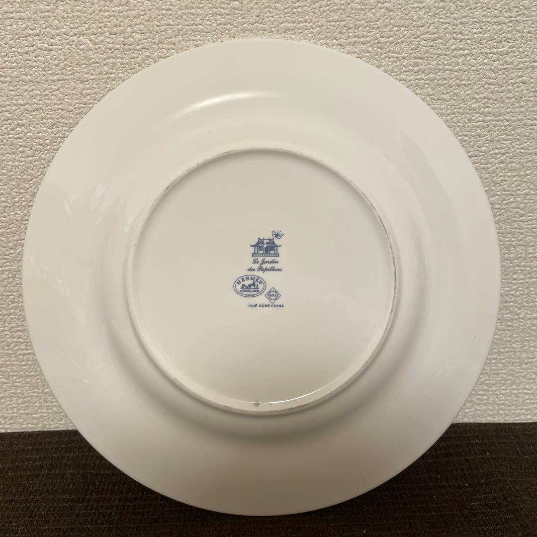 エルメス　ジャルダン・ド・パピヨン　ディナープレート　23.5cm