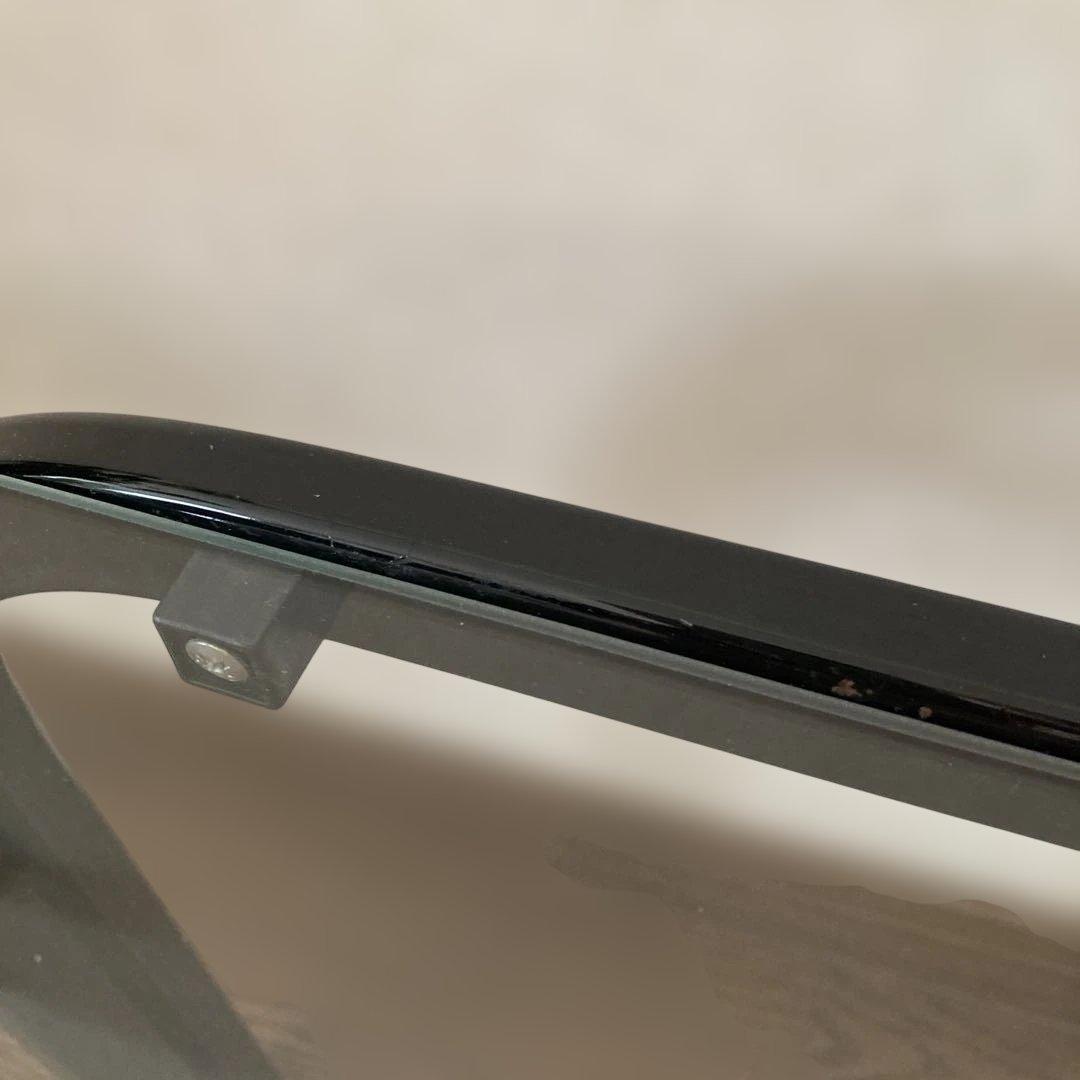 希少　レトロ　ガラステーブル　ブラック