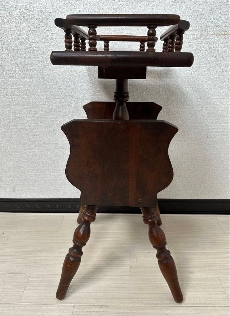 飛騨産業 キツツキ アンティーク サイドテーブル 飾り棚 花台 リビング i4※