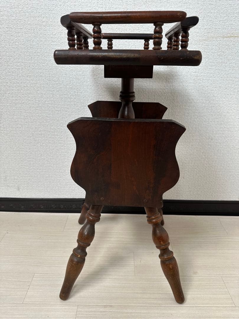 飛騨産業 キツツキ アンティーク サイドテーブル 飾り棚 花台 リビング i4※