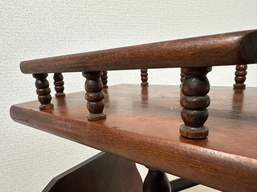 飛騨産業 キツツキ アンティーク サイドテーブル 飾り棚 花台 リビング i4※