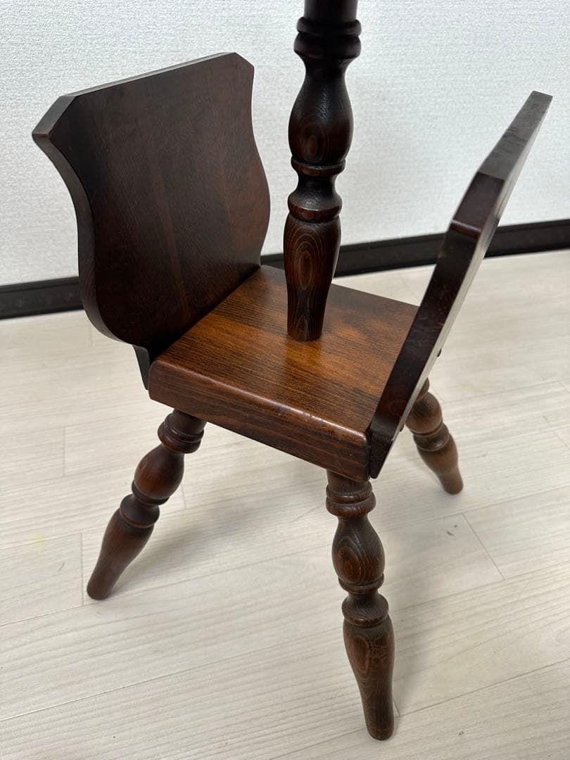 飛騨産業 キツツキ アンティーク サイドテーブル 飾り棚 花台 リビング i4※