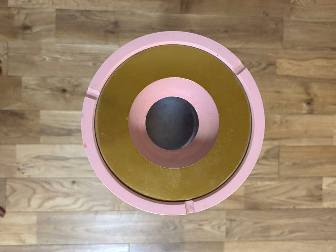 昭和レトロ　ポップ　灰皿　スタンド　アッシュトレイ ピンク