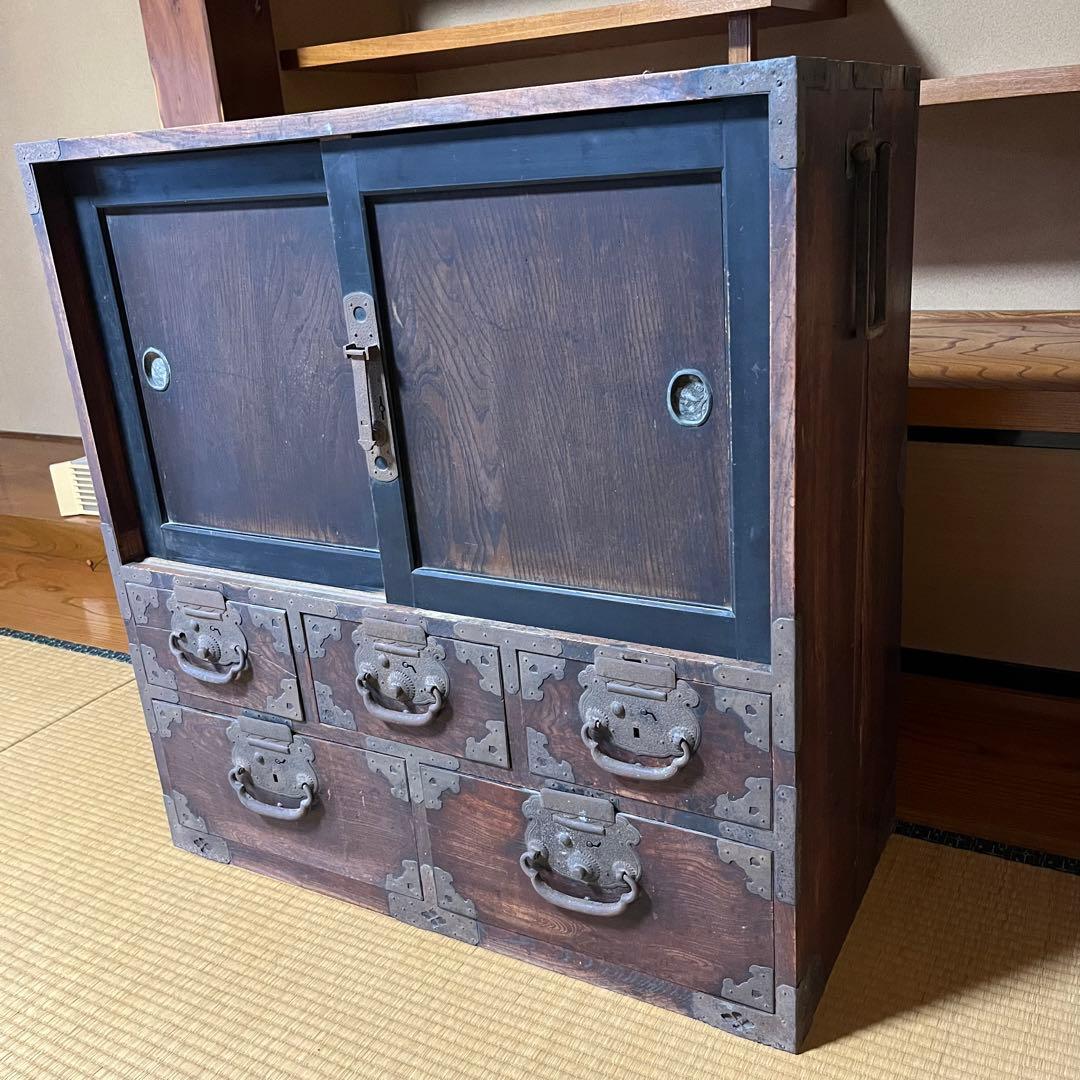大正ロマン　アンティーク　箪笥