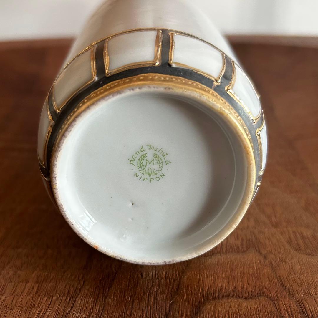 アンティーク】花瓶 オールドノリタケ M 印NIPPON表記 ハンドペイント