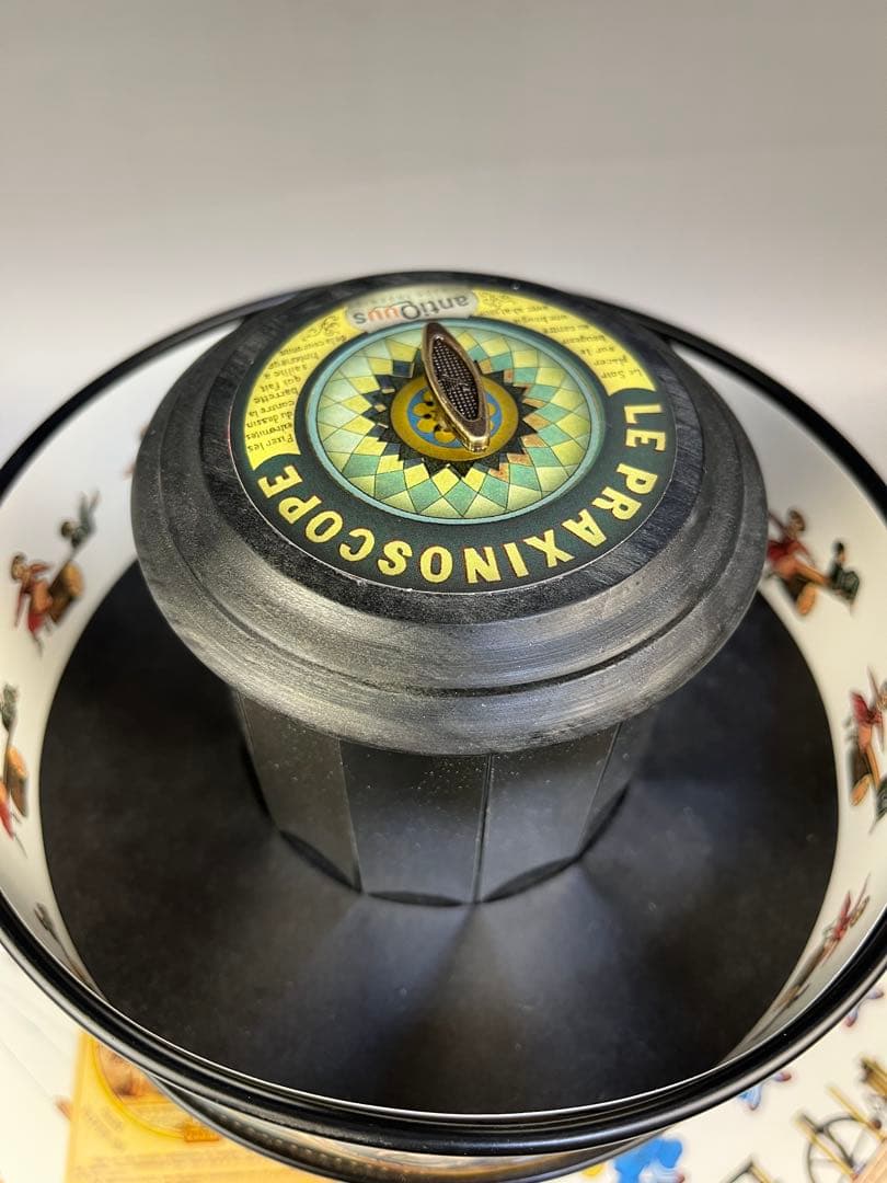 【プラキシノスコープ】回転覗き絵　オルゴール付き　レトロアンティーク　即発送可能