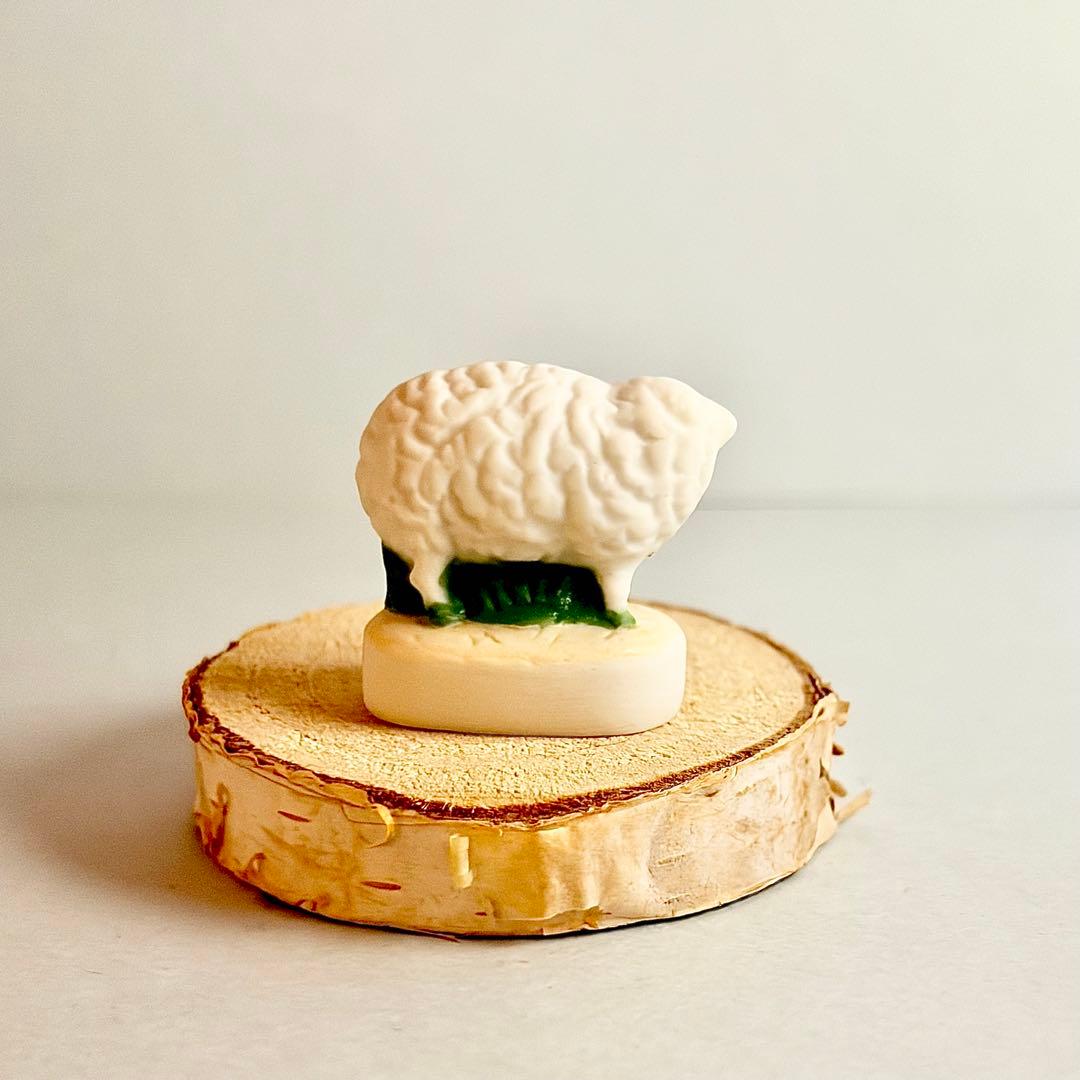 ひつじのフェーブ フェーヴ 陶器 置物 ミニチュア フランス製 - メルカリ