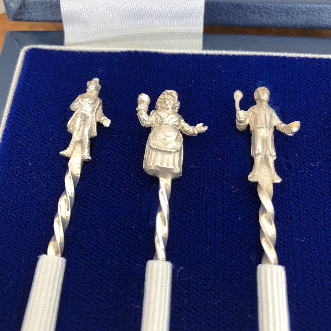 マッピン＆ウェッブ　純銀製　チェリースティック6本　フルーツピック 　シルバー