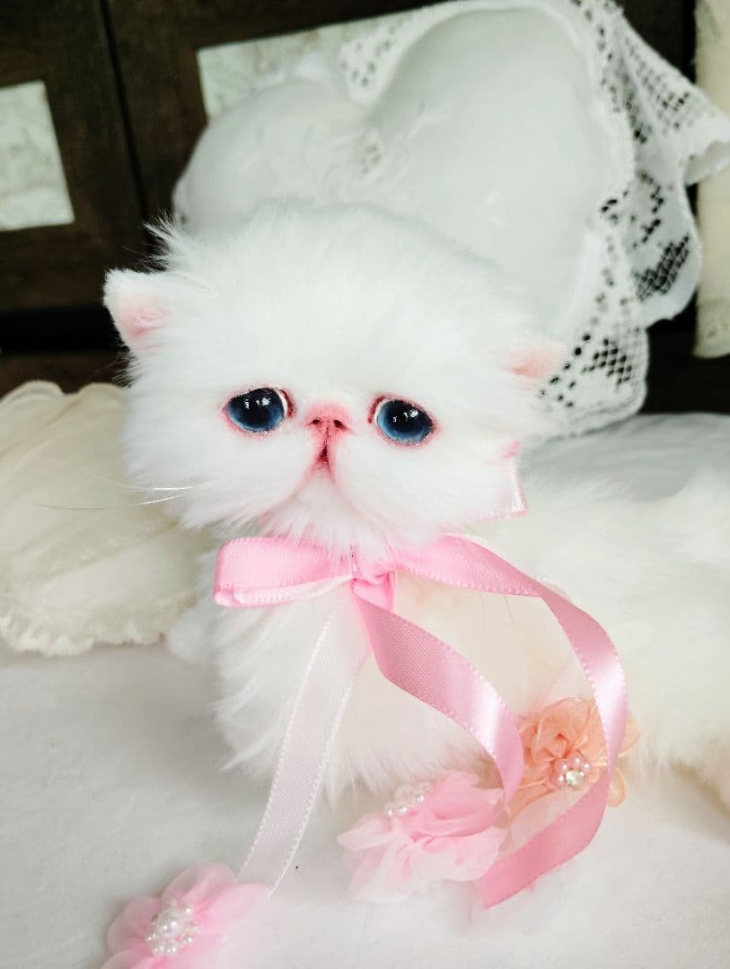 短足ころりんボディ♡うるるんオメメの子猫ちゃん♡アートドール♡ぬいぐるみ♡