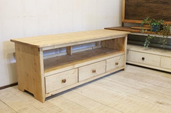 ハンドメイド　テレビボード120 ブラウン