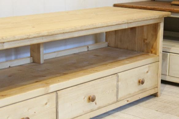 ハンドメイド　テレビボード120 ブラウン