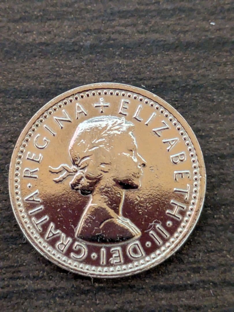 1961年シックスペンスペンダント　チェーン50cm　年代物