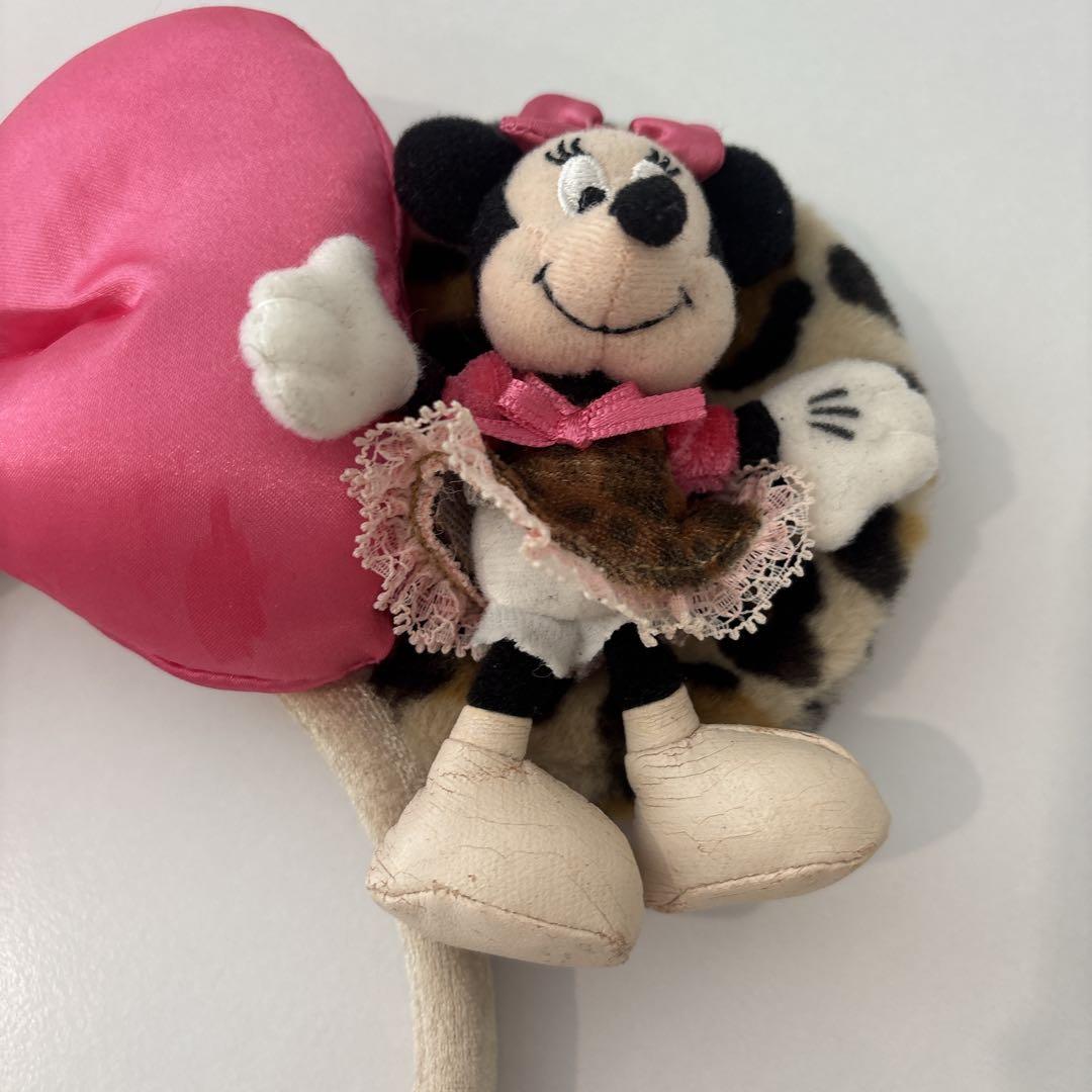 ディズニー ヒョウ柄 カチューシャ ピンク ミニーマウス ミニー - メルカリ