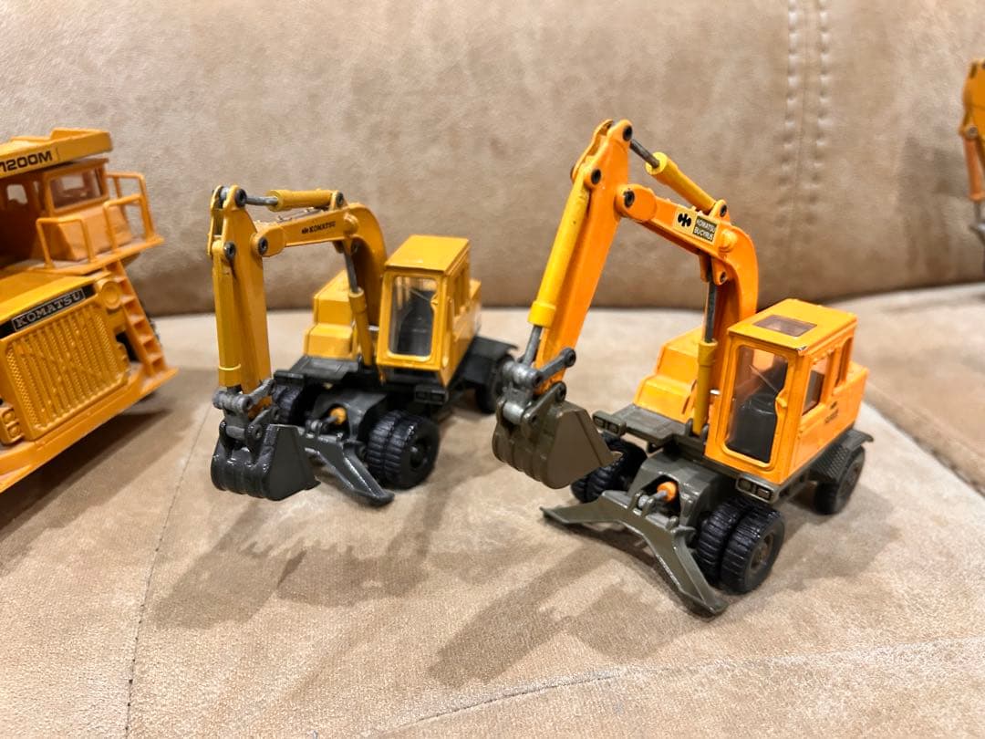 コマツ 重機 ダイキャスト セット 現状品 ユンボ KOMATSU ミニカー