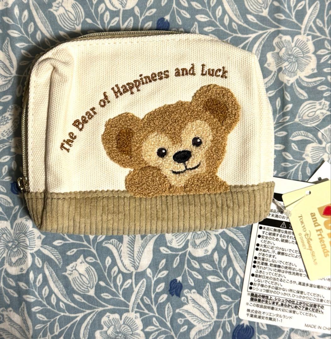 ディズニーシー ダッフィー コーデュロイ トートバッグ◇ポーチ