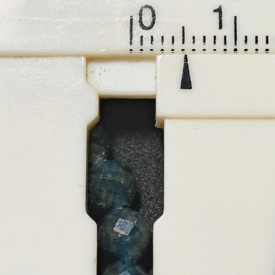 ★クォーツwithインディゴライトトルマリンカット 5ミリブレス③(珍品 SA)