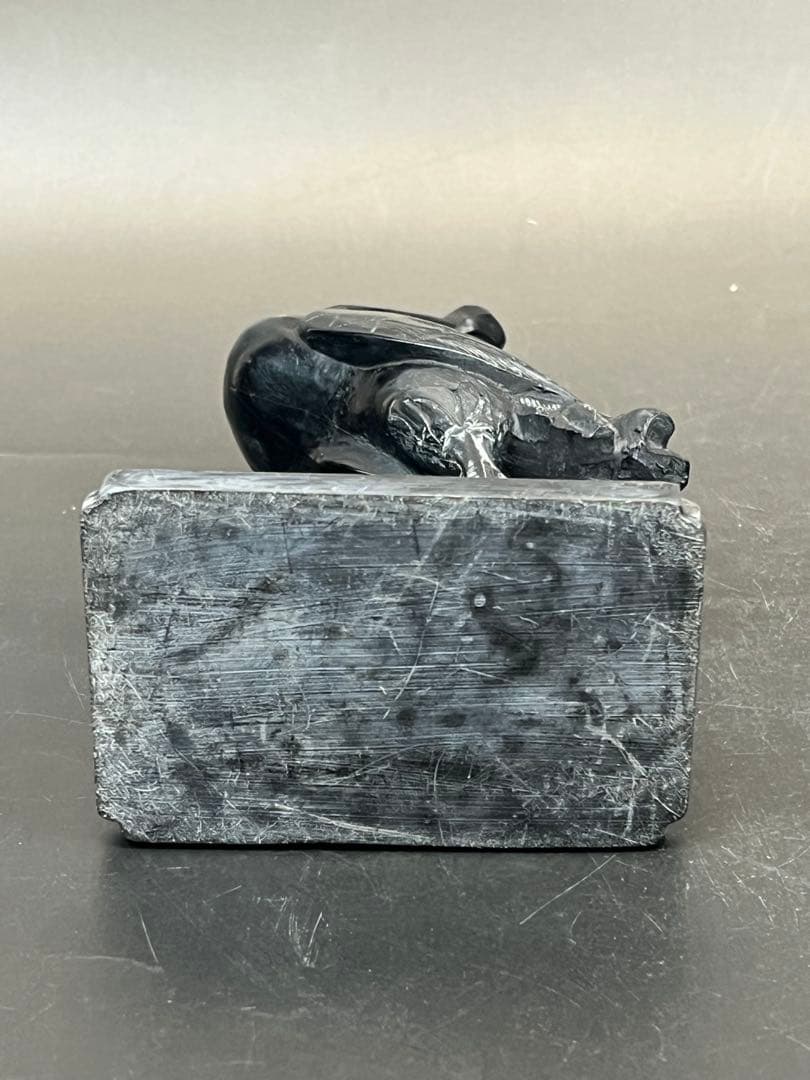 墨晶石亀、鶴一双 2セット　中国工艺品　送料込み