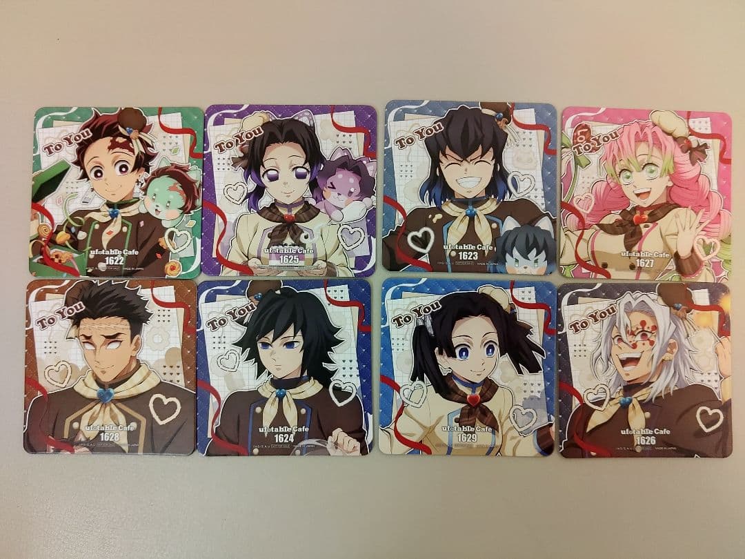 即落OK】鬼滅の刃 ufotable バレンタイン コースター コンプセット