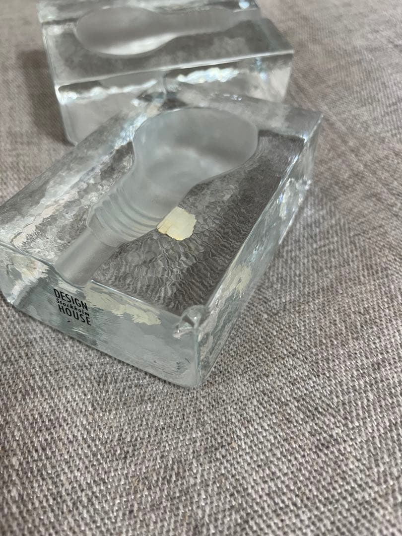 DESIGN HOUSE ガラスランプ ブロック型