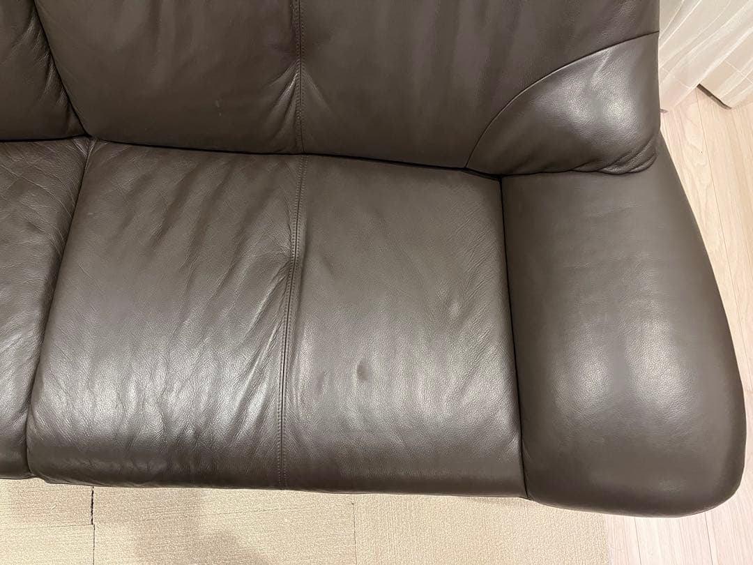 Karimoku カリモク チターノ クラウド 本革 2.5人掛けソファ